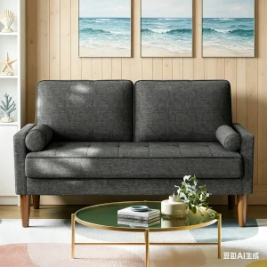 2-seat Couch, suitable for living room, bedroom and desk, easy to assemble