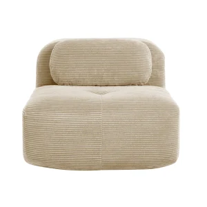 1piece Modern Lovely Sofa Without Armrests with Cushion, Living Room Furniture, Modular Corner Sofa, Premium Cordstock Fabric